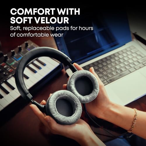beyerdynamic DT 270 PRO, Wired Headphones, Home Recording, Monitor, Stereo, 3m Cable, Black with Gray Ear Pads
