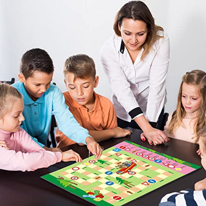 Zhanmai 4 Pcs Folding Blank Game Board 17 x 17 Inch Make Your Own Game Board, Quad Fold Dry Erase Blank Games Boards for School Classroom DIY Games Activities, 4 Folders - style: 17 x 17 in