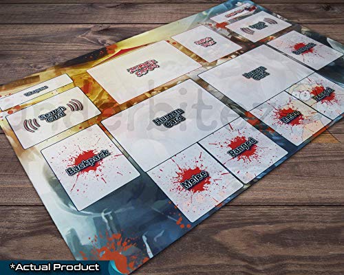 Tiny Epic Zombies Playmat | Neoprene Play Mat for Card Game | 18" x 12" x 2.5mm | Custom Design
