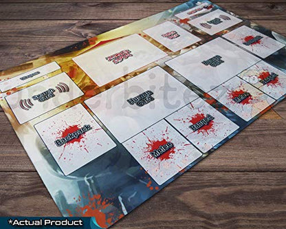 Tiny Epic Zombies Playmat | Neoprene Play Mat for Card Game | 18" x 12" x 2.5mm | Custom Design