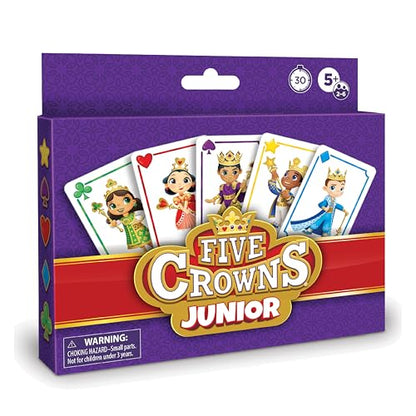Five Crowns JR Rummy Style Card Game for Kids, Cards for Family Game Night | Family Game Night, Travel Games, Screen-Free, Holiday Game, Playing Cards, Kids Card Game, 5 Year Old - style: Five Crowns JR