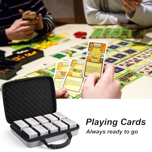 1200-2200 Card Game Case for Against Humanity, Trading & Sports Cards (Grey) - color: Grey-1