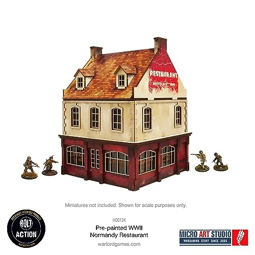 WW2 Normandy Restaurant HDF Prepainted Terrain