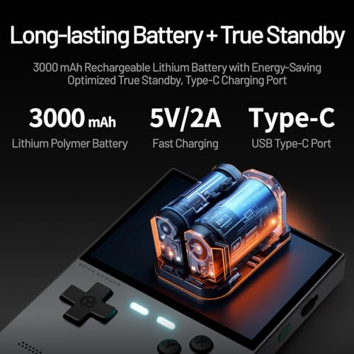 Trimui Brick Hammer Metal Body Handheld Game Console Retro Gaming Handheld 3000mah Battery Allwinner A133p 3.2" IPS RGB Lighting Vibration Green-64G - style: Green-64G