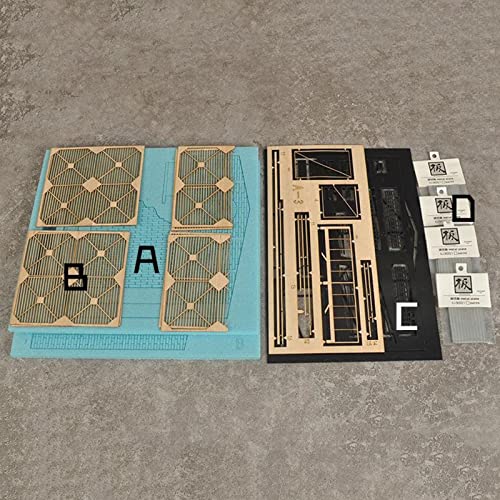 Segolike 1/35 Scale Wood Ruins Diorama Model Kit, DIY Miniature Building Scene for Sand Table Layouts