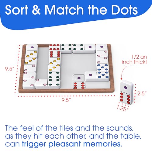 Keeping Busy Dementia Games for Seniors | Alzheimer Products for Elderly Patients Match Dots| Fun Memory Game Toy & Cognitive Brain Puzzle for Senior Citizens w/Memory Loss or Alzheimers