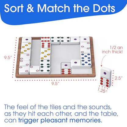 Keeping Busy Dementia Games for Seniors | Alzheimer Products for Elderly Patients Match Dots| Fun Memory Game Toy & Cognitive Brain Puzzle for Senior Citizens w/Memory Loss or Alzheimers
