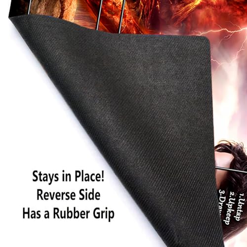 MTG Playmat with Zones for TCG Trading Card Games, 24x14 Inches Smooth Rubber Surface with Storage Bag - color: Pattern6 With Zones