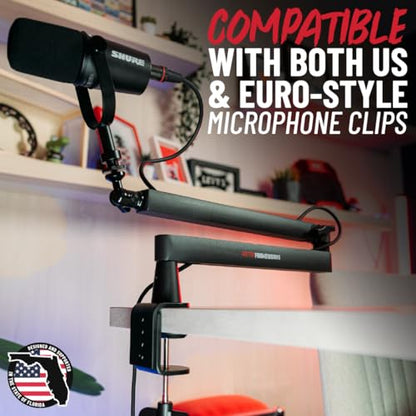 Gator Frameworks Low-Profile Series Premium Broadcast, Podcast, and Streaming Boom Arm, Fully Adjustable (GFWMICBCBM2500) - style: 2500 Series