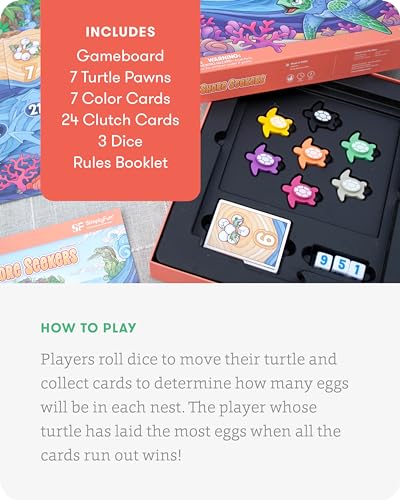 SimplyFun Shore Seekers - A Fun and Interactive Math Board Game for Kids - Practice Addition and Multiplication Skills - Math Game for Kids, 2 to 7 Players, Ages 7 & Up - style: Shore Seekers
