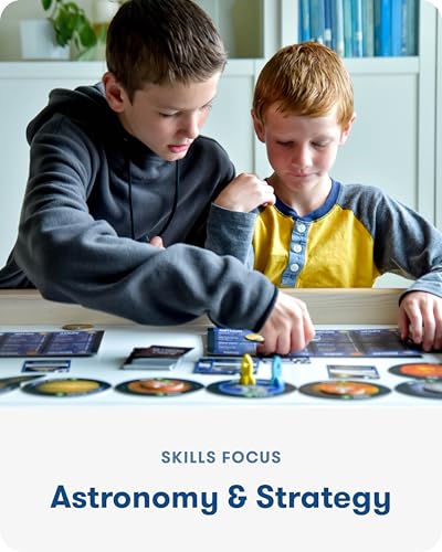 SimplyFun Planet Voyagers - Astronomy Children’s Game - Helps Teach Reading & Science Skills - 3rd to 5th Grade Level - 2-5 Players, for Ages 8 & Up - style: Planet Voyagers
