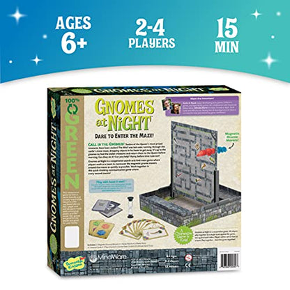 Peaceable Kingdom Gnomes at Night A Cooperative Maze Game for 2 to 4 Kids Ages 6+