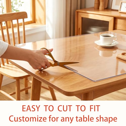 11 x 15 Inch Rectangle Furniture Clear Plastic Cover Tablecloth Protector Coffee Dining Conference Table Top Wipeable Protective Pad Office Desk Side Tabletop Topper Cover Soft Glass Pad Mat Vinyl - color: Clear Table Pads 1.5mm, size: 15" x 11" (Rectangu