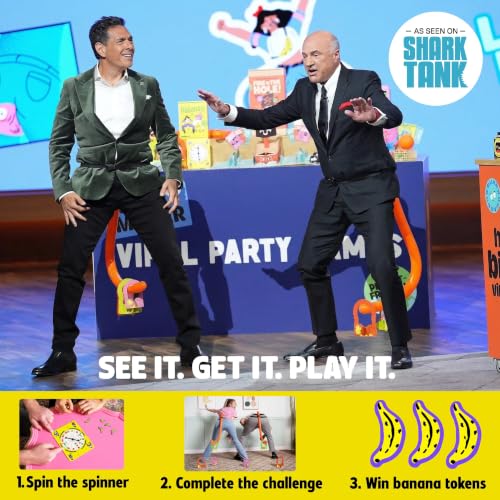 MCMILLER ENTERTAINMENT It’s Bananas – The Hilarious Monkey Tail Party Game for Adults & Families | Funny Indoor & Outdoor Game for Bachelorette Parties, Summer Parties, BBQs, Birthdays & Game Nights