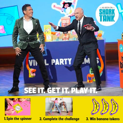 MCMILLER ENTERTAINMENT It’s Bananas – The Hilarious Monkey Tail Party Game for Adults & Families | Funny Indoor & Outdoor Game for Bachelorette Parties, Summer Parties, BBQs, Birthdays & Game Nights
