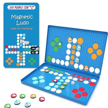 Magnetic Travel Ludo Game - Car Games , Airplane Games and Quiet Games - color: Ludo