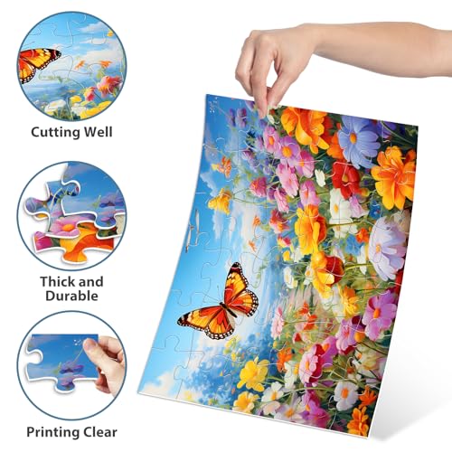 6 Pack 36 Piece Large Jigsaw Puzzle for Seniors Puzzles Dementia Alzheimer's Products and Activities for Elderly Adults Alzheimer's Puzzles Easy Memory Games Gift for Seniors Patients in Nursing Home - style: 36 Large Pieces