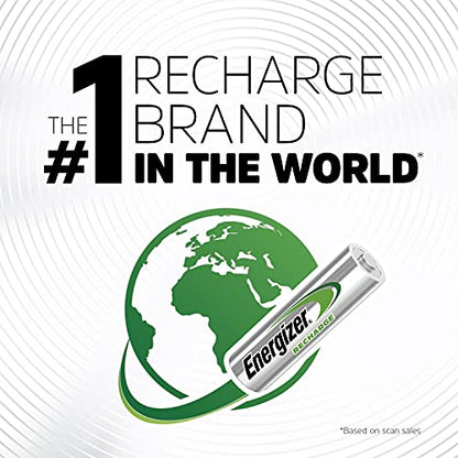 Energizer Power Plus Rechargeable AA Batteries (4 Pack), Double A Batteries - size: 4 Count (Pack of 1), style: AA