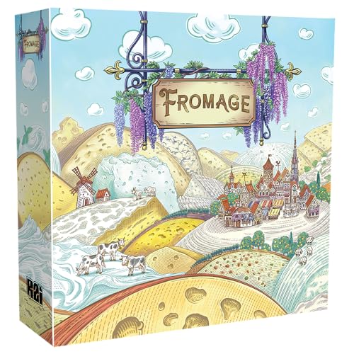 Fromage Board Game - French Cheesemaking Strategy Game, Worker-Placement, Resource Management Game for Teens & Adults, Ages 14+, 1-4 Players, 30 Minute Playtime, Made by R2i Games