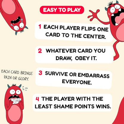 Slap of Shame – Fast Slap Card Game for Adults | Dares & Group Challenges | Funny Party Game for Game Night, Bachelorette & Friends Groups | 2-10 Players