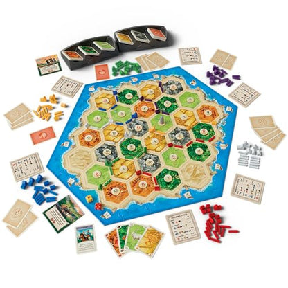 CATAN Board Game + 5-6 Player Expansion Bundle - Strategy Game for Families & Adults, Trade Build Settle, Extended Player Count Party Game, Ages 10+, 3-6 Players