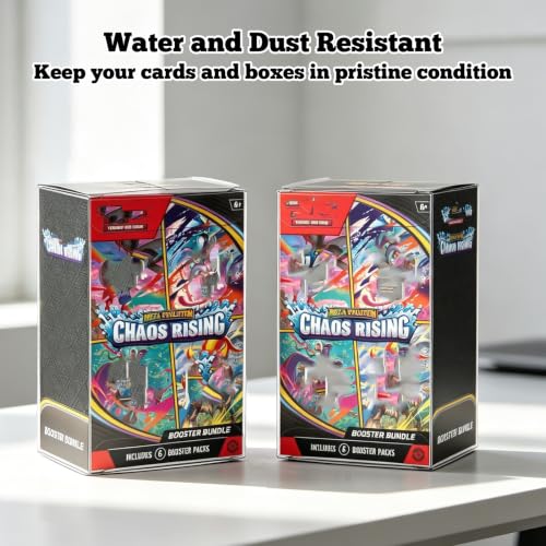 12 PCS Booster Bundle Case, Perfect Order Booster Bundle Protector Case Plastic Display Box Compatible with Ascended Heroes(NOT fit Older Booster)Storage Case for Chaos Rising Box Trading Card Protect