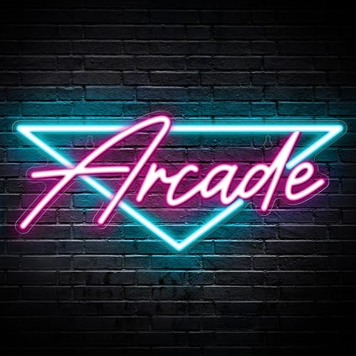 Kavaas Arcade Neon Sign, LED Arcade Signs for Arcade Room Decor | Retro Neon Sign for Boys Bedroom, Gaming Wall decor - Best Arcade Gifts for Teenage Boys, Christmas - color: Z_Arcade_ACD1