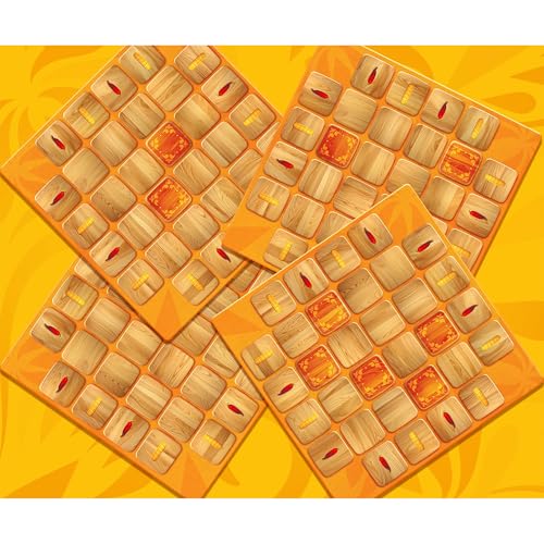 Funforge Tapas - Engaging Tile Laying Board Game for Strategic Family Fun | 2 Players | Ages 8+ | Abstract Strategy Puzzle with Croquetas & Jalapenos Theme - style: Tapas