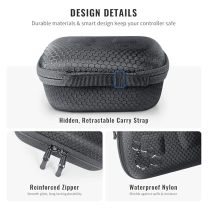JDDWIN Universal Controller Case Compatible with Steam Controller 2026/PS5/Nintendo Switch/Xbox Series& More,Travel Storage Bag,Protective Cover Hard Carrying Case