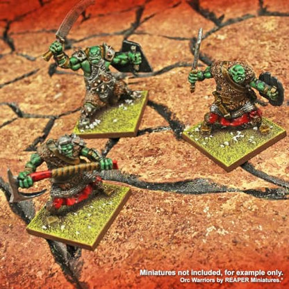 LITKO 30mm Square Ready-Base Kit | Compatible w/Old World | Base + Magnet | Twenty 3mm plywood bases + magnets | Magnetize minis for storage & steel trays | Infantry - style: 30mm Square