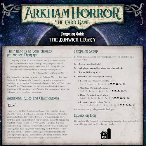 Arkham Horror The Card Game Where Doom Awaits MYTHOS PACK | Horror Game | Mystery Game| Cooperative Card Game| Ages 14+ | 1-2 Players| Average Playtime 1-2 Hours | Made by Fantasy Flight Games, Green