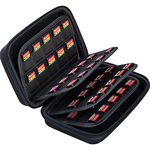 ButterFox 80 Switch Game Case for Nintendo Switch/Swith2, Switch Game Card Storage Holder or SD Memory Card Case (80 Black) - color: Black, size: 80