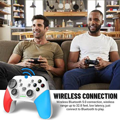 arVin Game Controller for iPhone/iOS/Android/PC/Steam Deck with Phone Holder, Turbo, Wireless Gamepad Joystick for iPhone 15/14/13/iPad/MacBook/Samsung Galaxy/Tablet, Call of Duty, Apex -Direct Play - color: White