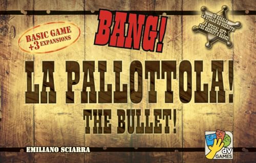 dV Giochi Bang | Wild West Hidden-Role Strategy Card Game of Bluffing Shootouts Deduction and Team Tactics | Social Party Gameplay for 3-8 Players | Ages 8+