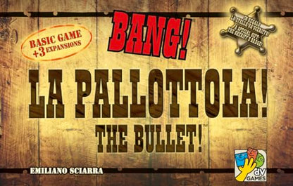 dV Giochi Bang | Wild West Hidden-Role Strategy Card Game of Bluffing Shootouts Deduction and Team Tactics | Social Party Gameplay for 3-8 Players | Ages 8+
