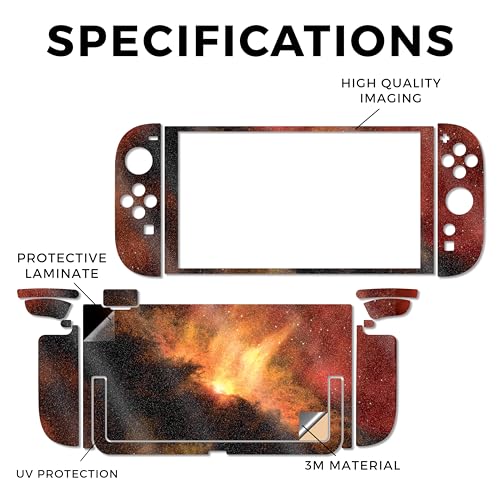Glossy Glitter Gaming Skin Compatible with Nintendo Switch 2 Console Only - Spacial Overload - Premium 3M Vinyl Protective Wrap Decal Cover - Easy to Apply | Crafted in The USA by MightySkins - color: Spacial Overload, size: Switch 2 Console Skin Only, st