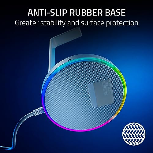 Razer Base Station V2 Chroma Headphone Headset Stand Holder, Pink | Chroma RGB Lighting, Taller Stand & Anti-slip Ledge, USB Charging Ports, 3.5mm Audio Jack, Anti-Slip Rubber Base - color: Quartz Pink, style: V2