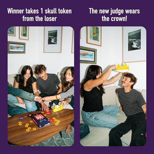 I Challenge You To A Duel | Challenge Party Game for Teens & Adults | 150 Cards, 36 Skull Tokens, 3+ Players, Ages 14+, Challenge Game, Tweens & Teens, Game Night, Birthday Parties, Large Groups