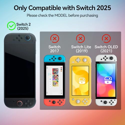GeekShare Protective Case Compatible with Switch 2, Hard PC Slim Dockable Shell Cover Designed for Switch 2 Game Console and Joystick Controllers - Matcha Froggy - color: Matcha Froggy