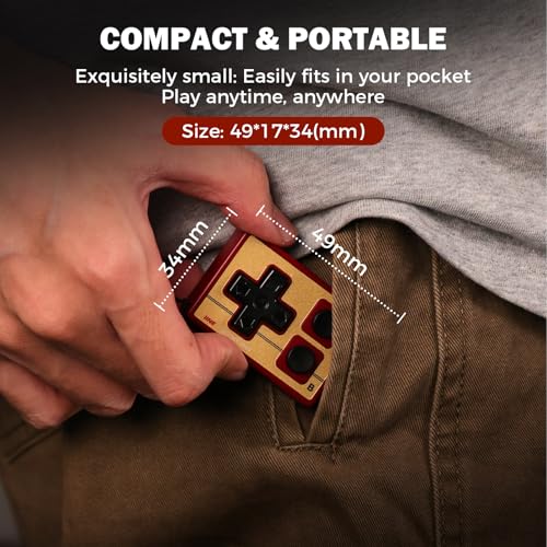 IINE Mini Controller for iPhone/iPad/Android, Portable Wireless Controller for TikTok Scrolling, E-book Page Turning, Music Control, PPT Clicker, Selfie Shutter, with Wrist Strap (Grey) - color: Grey