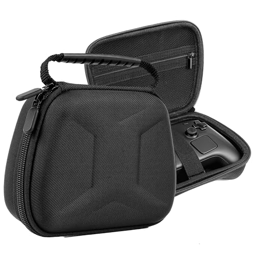 TOCCOOL Hard Travel Carrying Case Compatible with Steam Controller 2 2026, Protective Storage Bag for Steam Wireless Gaming Controller with Mesh Pocket and Wrist Strap. (Black)