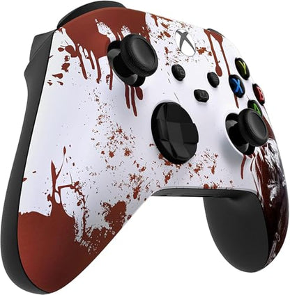 Custom Controllerzz Wireless Controller for Microsoft Xbox Series X/S & Xbox One - Custom Soft Touch Feel - Custom Series X/S Controller (X/S Bloody Zombie) - color: X/S Bloody Zombie