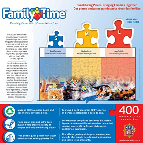 Masterpieces 400 Piece Jigsaw Puzzle for Adults, Family, Or Kids - Puzzling Gone Wild - 18"x24" - style: Puzzling Gone Wild