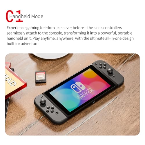 Tideal Set of Replacement Controller for Nintendo Switch - Compatible with Nintendo Switch (1) / OLED/Lite - Dual Vibration/Motion Control / 6-Axis Gyro (Black) - color: Black