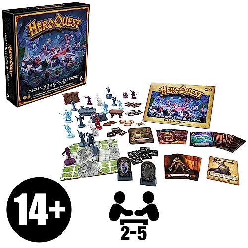 Avalon Hill, HeroQuest Rise of the Terror Moon Companies Pack to Play You Must Have the HeroQuest Base Game System Roleplay Game - style: THE ASCESS OF THE EARTH MOON