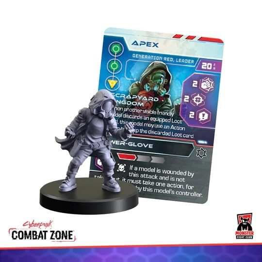Monster Fight Club Cyberpunk Red Combat Zone Miniatures Expansion: Generation Red Starter Gang - style: Gen Red