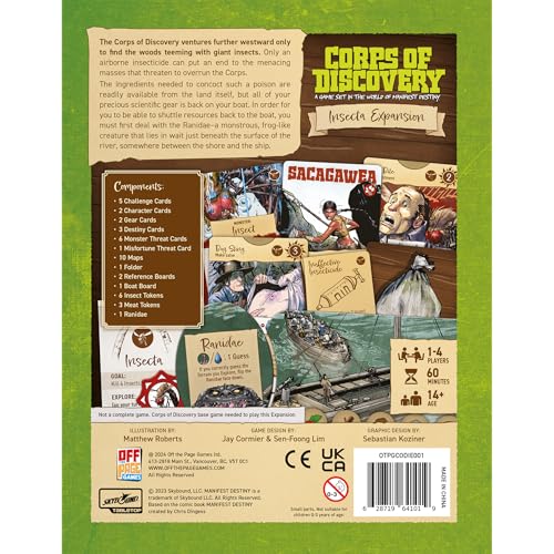 Corps of Discovery: Insecta Expansion – Giant Insect Encounter for the Cooperative Board Game | 1–4 Players - style: Insecta Expansion