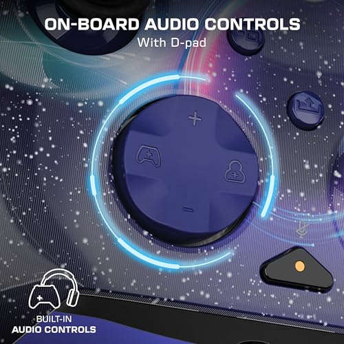 Turtle Beach Rematch Advanced Wired Gaming Controller for Xbox & PC | Xbox Series X|S, Xbox One, PC, 2 Remappable Buttons, Hall-Effect Triggers, Audio Controls, Image Shifting Design, Dark Cosmos - color: Dark Cosmos Reveal