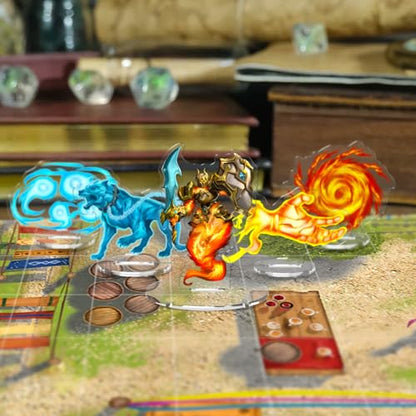 Skinny Minis Magic Spell Effects Set, 16 Flat Minis for Fantasy Tabletop Gaming, DND Compatible, 2D Magic Effects Miniatures, 5e & Pathfinder Minis, TTRPG Accessories