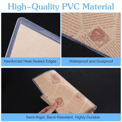 30 Pcs 8.5 x 11 Rigid Clear Toploaders, PVC Document Sheet Protectors, Plastic Sleeves for Papers, Photos, and Menu Covers for Collectors